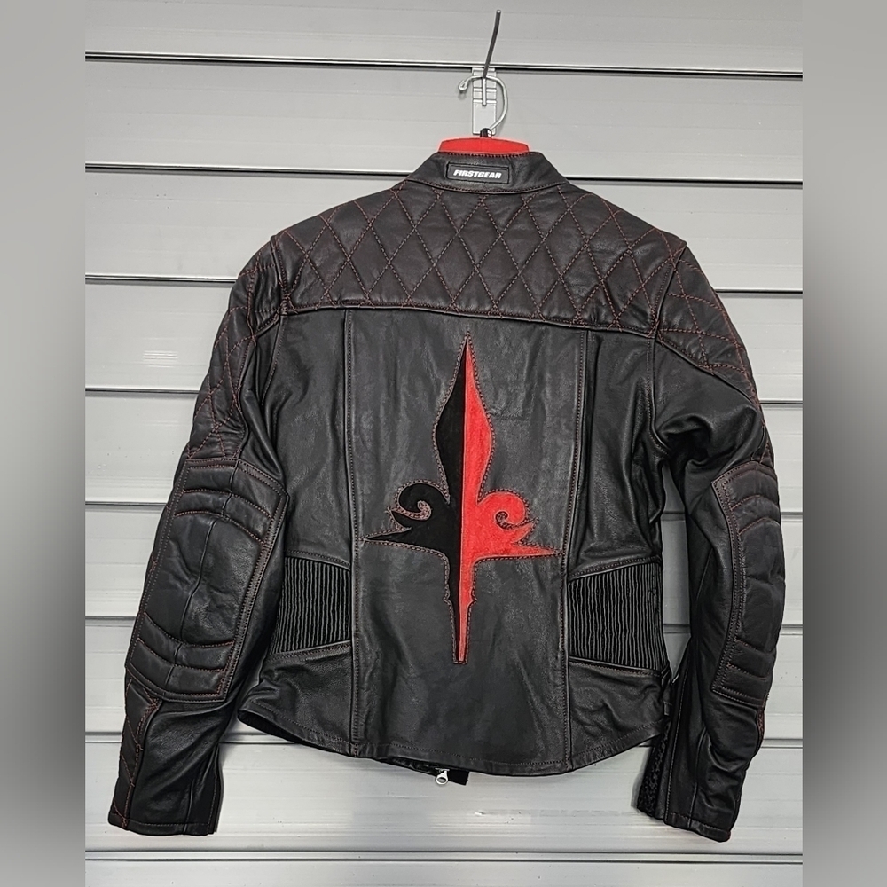 NWT First Gear ladies leather motorcycle riding jacket